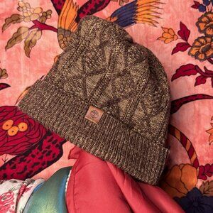 Brown Knit Timberland Winter Hat